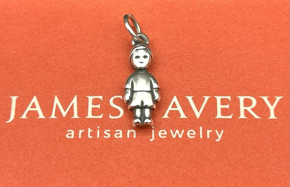 Vintage Retired James Avery 925 Sterling Silver 3D Little Child Kid Boy Charm